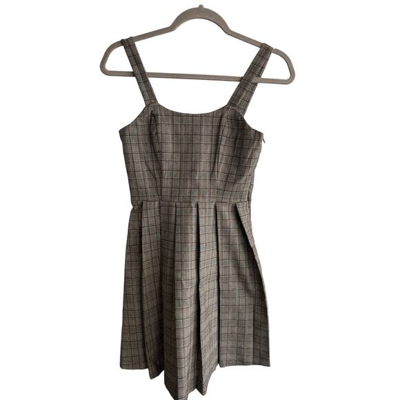 Monteau Plaid Fit & Flare Sleeveless Dress with Pleated Skirt size Small NWT - Picture 2 of 7